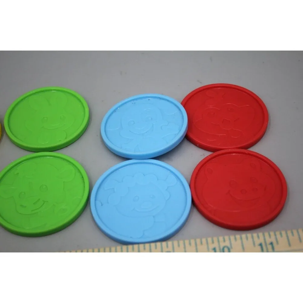 QTY:8 Fisher Price Laugh and Learn SMART STAGES Piggy Bank Replacement Coins